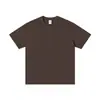 230g pesado pescoço redondo algodão manga curta t-shirt solto cor sólida branco t masculino e feminino camisa de fundo puro t atacado versão em branco