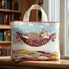 2026 Site Independente Transfronteiriço Amazon Nova Bolsa Tote Acolchoada com Estampa Digital Casual para o Dia a Dia Bolsa de Algodão
