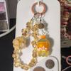 Encantos Originales Pop Mart Lindos para Hacer Manualidades con Cristal de Fresa y Hortensia para Correas de Teléfono, Colgantes de Bolsos y Colgantes de Coche