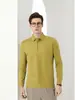 Nova Camisa Polo Antibacteriana de Secagem Rápida para Homens e Mulheres, Camiseta de Manga Longa para Negócios, Camisa Polo Sem Costura, Cor Lisa Casual