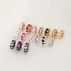 Ouro 14k bolsa cravejada zircônia diamantes contas pulseira de cristal DIY feita à mão colar de pérolas espaçador de contas acessórios