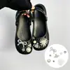 Accesorios para zapatos tipo ballet perforados DIY, accesorios de perlas y pedrería, hebillas de zapato desmontables de alta gama y decoraciones para la superficie del zapato