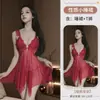 Lencería sexy, ropa de dormir seductora, camisón transparente de encaje y malla seductor, uniforme, artículo popular de comercio exterior al por mayor para bustos pequeños
