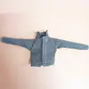 Juguete de muñeca femenino profesional falda de cuadros blanco y negro 30cm falda de cuero jeans de cuero negro ropa alta calidad
