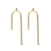 Pendientes de Acero Inoxidable Pendientes Colgantes Accesorios Hechos a Mano DIY Acero de Titanio Electroplateado al Vacío Pendientes para Mujer Gancho para Oreja