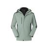 Chaqueta polar para hombre, marca de moda transfronteriza, color contrastante, pareja, desmontable, tres en uno, chaqueta de montañismo impermeable