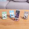 Lindo Conejo de Dibujos Animados Soporte de Madera para Teléfono Móvil Regalo Creativo Soporte de Escritorio para Teléfono Móvil Regalo Pequeño para Eventos Venta al por Mayor