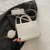 Bolso bandolera de hombro de gran capacidad con temperamento de moda popular de este año 2024, nuevo bolso cuadrado pequeño combinable para otoño e invierno, bolso de mujer