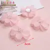 6cm Translúcido Fosco Acrílico de Camada Dupla Flor Grande Pétalas Tridimensionais Acessórios de Cabelo Roupas Sapatos Chapéus Acessórios Materiais