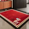 Felpudo Rojo para el Año del Caballo, Felpudo Festivo Antideslizante para la Entrada, Felpudo Resistente a la Suciedad, Alfombra Personalizable