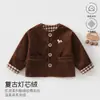 Nueva Chaqueta de Pana Estilo Coreano Retro para Niños de Primavera y Otoño para Salir Niños y Niñas Bebé Suave Agradable a la Piel Ropa Infantil Anyang