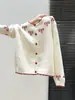 Nuevo Suéter de Punto Cardigan Chaqueta para Mujer Estilo Coreano Juvenil Diseño de Lazo Jacquard Color de Contraste Otoño/Invierno 2026