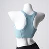 Nuevo Sujetador Acanalado Transfronterizo de Primavera y Verano para Espalda Hermosa y Ropa Exterior con Almohadillas en el Pecho Elástico Yoga Correr Fitness Deportivo Sujetador Deportivo para Mujeres