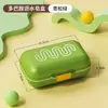 Jabonera de Viaje Portátil Jabonera de Gama Alta Lujo Ligero Sellada con Drenaje y Tapa Mini Caja de Almacenamiento de Jabón para el Hogar