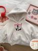 Ropa para Niños Sudadera de Otoño e Invierno para Niñas 2026 Nuevo Estilo Sudadera con Capucha Gruesa Estilo Coreano Elegante para Niños y Bebés