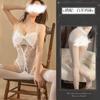 Hermosa Lencería Sexy Nuevo Estilo Encaje Calado Pijama de una pieza para Mujer Archivo Abierto Pasión Libre Tentación Deseo Puro