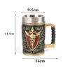 Suministro de Comercio Exterior Abastecimiento Transfronterizo Vikingo Creativo Oráculo Taza de Cerveza Taza Grande de Agua Taza de Acero Inoxidable