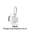 Nuevo Colgante de Acero Inoxidable Letra Zirconia Venta Caliente Accesorios para Collares Pendientes DIY 26 Dijes de Letras Inglesas A-Z