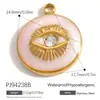 Acessórios de Joias DIY de Aço Inoxidável Transfronteiriços Coração Estrela Nota Musical Cor Dourada 18K Pingente Conserva Cor