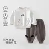 Conjunto de Sudadera con Dibujo de Cachorro para Bebé Recién Nacido Primavera y Otoño Exterior Conjunto de Dos Piezas Bebé Clase A Casual Sudadera de Manga Larga Pantalones
