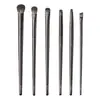 Conjunto Popular de Pincéis de Maquiagem Pretos Escovados Transfronteiriço com 6 Pincéis para Sombra, Pincel para Contorno, Pincéis de Lâmina Grande e Pequena, e Ferramentas de Beleza