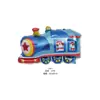 Novo Transporte Balão de Filme de Alumínio Festa de Aniversário Brinquedos Infantis Caminhão de Bombeiros Veículo de Engenharia Trem Decoração Balão