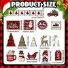 Producto Nuevo Transfronterizo 20 Piezas Bandeja Navideña de Capas Pan de Jengibre Navidad Granja de Invierno Árbol de Navidad Enano Alce Nieve