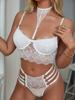 Lusha Liquidação Venda Europeia e Americana Comércio Exterior Lingerie Sexy Alça de Renda Modelador Lingerie Erótica Conjunto de Duas Peças