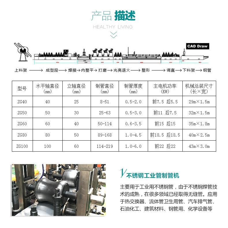 焊管机械设备 工业制管机