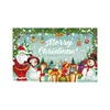 Navidad Año Nuevo Pareados Tela de Fondo Ancho de Puerta Cubierta de Puerta Bandera de Jardín Decoración Exclusiva de Comercio Exterior de Amazon Arreglo