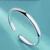 Pulseira Popular Transfronteiriça Estilo Étnico Simples Brilhante para Mulheres, Pulseira de Concubina Imperial, Pulseira Aberta Simples, Atacado de Joias Femininas
