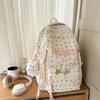 Mochila Escolar de Moda para Estudiante de Secundaria, Estudiante de Preparatoria, Estudiante Universitario, Femenina 2025, Gran Capacidad, con Letras, para Ocio al Aire Libre, Viajes