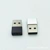 Adaptador de aleación de aluminio tipo C hembra a USB 3.0, adaptador USB a tipo C hembra, adaptador para teléfono móvil.