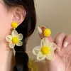 Estilo Férias na Praia~Brincos com Borla de Estrela do Mar e Concha, Design Nicho Retrô, Únicos, Doces, Delicados e Lindos Brincos