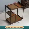 Mesa de té móvil, mesa de té para dormitorio, carrito de té pequeño, mueble auxiliar, mesa de té pequeña con tetera integrada, mesa de té kung fu