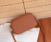 Bolso de Nicho para Mujer de Piel de Vaca de Capa Superior Togo Bolso Bandolera de Hombro Único Bolso Sencillo Multicapa para Mujer Bolso Cuadrado con Cremallera Cuero Suave