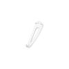 Fábrica direto 5 cm transparente plástico concha BB clipe açúcar simples laca clipe lateral grampo de cabelo feito à mão material faça você mesmo