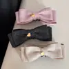 Pasador de Pelo Dorado con Forma de Corazón para Mujer, Pinza Vertical para la Parte Trasera de la Cabeza, Pinza Retorcida, Pinza Banana Grande de Doble Cara de Alta Gama