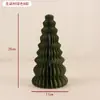 Decoração de Natal Papel Acabado Árvore de Natal Estéreo Favo de Mel Cena Enfeites de Mesa Arranjo Enfeites de Árvore de Natal