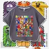 Camiseta Infantil de Manga Curta Tema Restaurante da Suzi Verão Homem Melancia Desenho Animado Meninos Top 100% Algodão