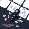 Mini Strass Irregulares de Fundo Reto para Nail Art, Designs Mistos de Diamantes para Nail Art, Strass K9 para Decorações de Nail Art