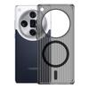 Adecuado para Funda de Teléfono Móvil Oppo Findx9Pro, Rejilla Corrugada Succión Magnética Reno16Pro Niebla Helada Cubierta Protectora Anticaídas
