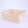 Caixa de armazenamento de mesa Cesta de armazenamento de lanches Cesta de armazenamento Cesta de armazenamento oca Estrutura de plástico portátil Caixa de armazenamento de artigos diversos Cesta