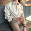 MYQ camisa nueva de otoño para hombre estilo coreano moderna japonesa versátil de manga larga pana abrigo ligero maduro