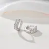 Brincos de Prata 925 Esterlina com Renda Bordada Cravejada de Diamantes, Modernos, Exquisitos, Versáteis, Elegantes, Pequeno Círculo Be02796