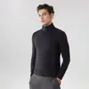 Estilo Novo Primavera 2026 Camisa Esportiva de Corrida Fitness com Gola Alta e Zíper Masculina Casual de Secagem Rápida Absorvente de Umidade Manga Longa