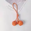 Novo Pingente Bola de Neve Estilo Coreano Bola Tecida à Mão Versátil Acessórios para Bolsa Feminina Venda por Atacado Decoração para Pendurar no Carro Charme de Bolsa de Alta Qualidade