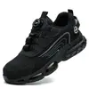 Zapatos de Protección Laboral Transfronterizos para Hombre en Verano, Antiaplastastamiento, Antipenetración, Resistentes al Desgaste, Puntera de Acero, Transpirables, Ligeros, Antideslizantes, Zapatos de Trabajo de Seguridad Protectores