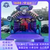 Castillo Hinchable Inflable para Fiesta de Cumpleaños Tema Disco Vinilo Castillo Inflable para Eventos de Tiendas Comerciales y Entretenimiento