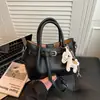 Bolsa de Mão de Luxo Transfronteiriça para Mulheres 2026 Novo Estilo Padrão Lichia Versátil Bolsa de Ombro de Mão Bolsa Transversal Saco